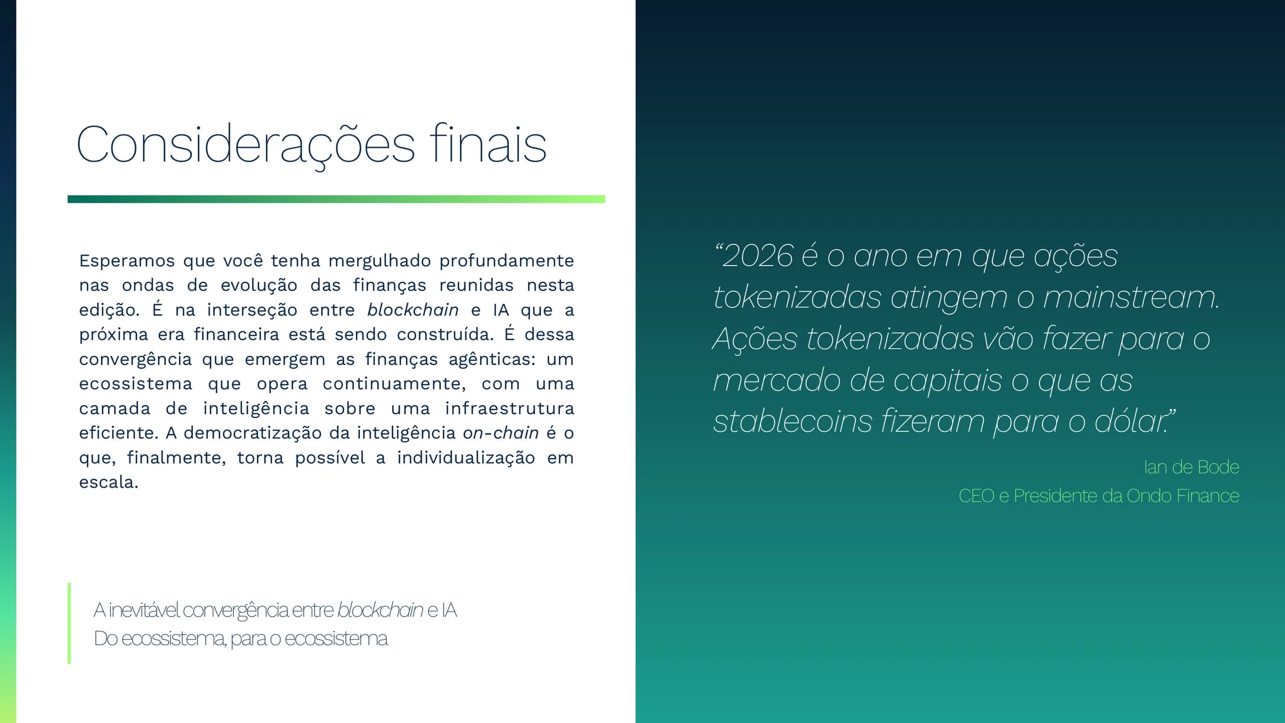 Considerações finais.